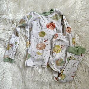 Burts Bees Baby Toddler Boys Space Two Piece Pajamas Set Size 4T
